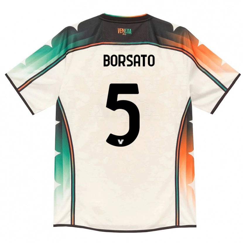 Danxen Men Giulia Borsato #5 Oldlace Orange Green Away Jersey 2026/27 T-Shirt