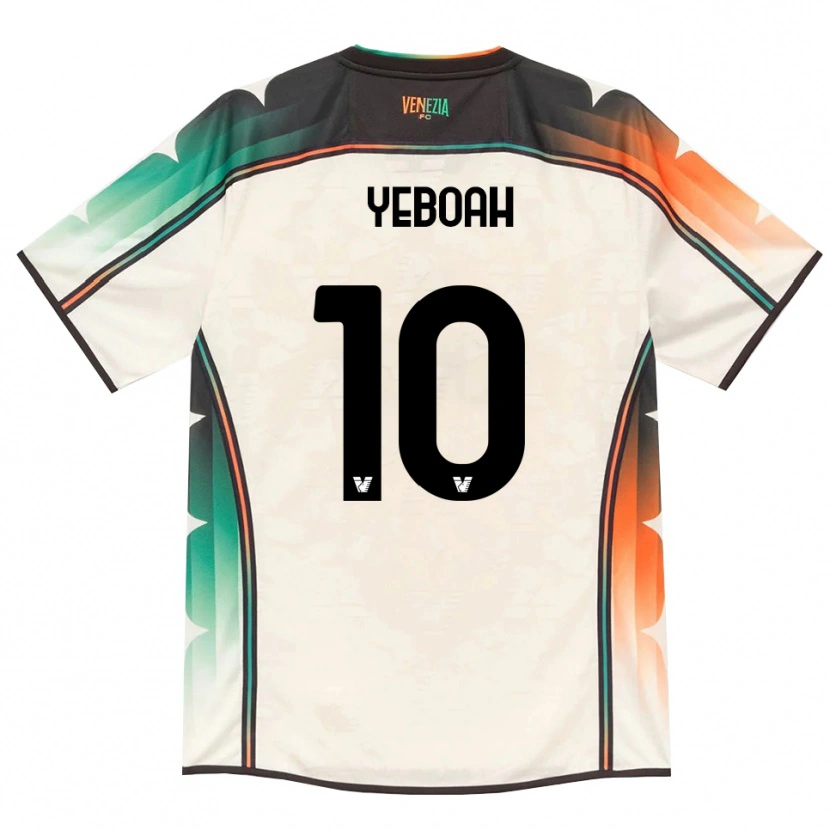 Danxen Men John Yeboah #10 Oldlace Orange Green Away Jersey 2026/27 T-Shirt