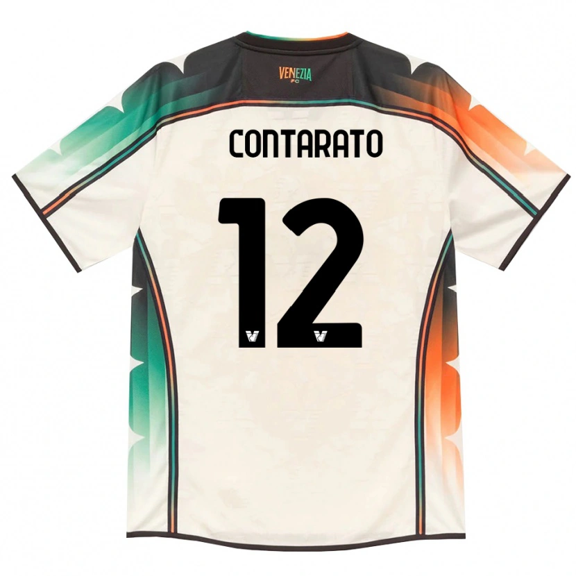 Danxen Men Ettore Contarato #12 Oldlace Orange Green Away Jersey 2026/27 T-Shirt
