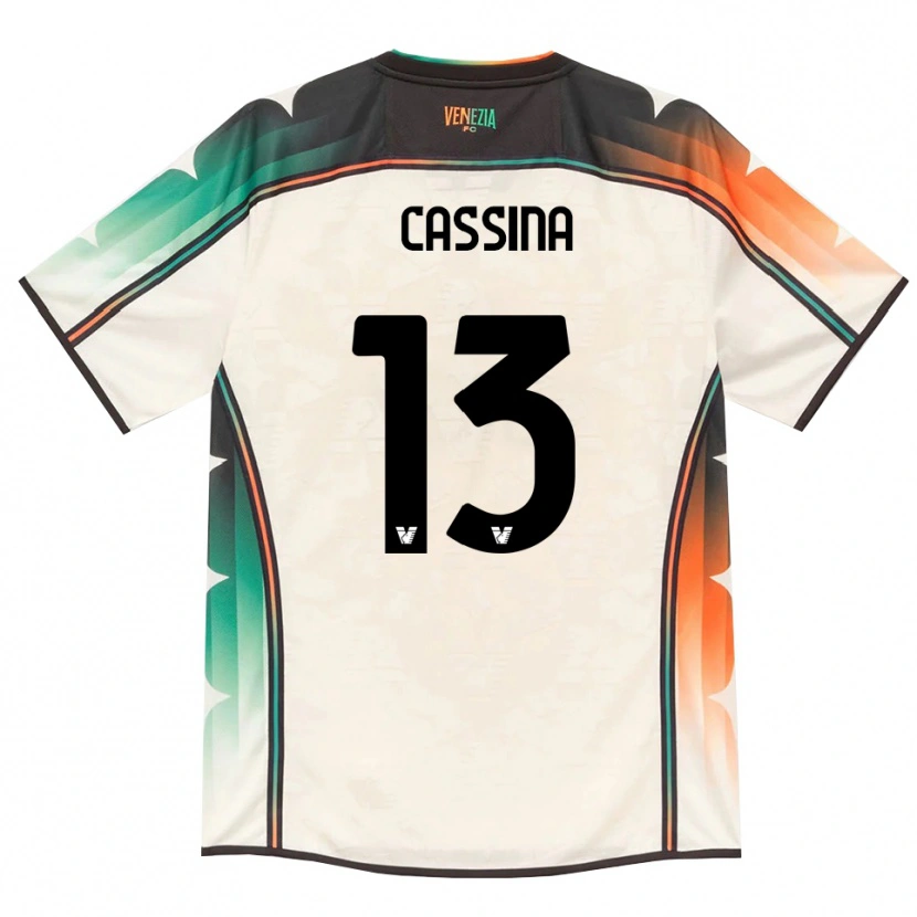Danxen Men Tommaso Cassina #13 Oldlace Orange Green Away Jersey 2026/27 T-Shirt