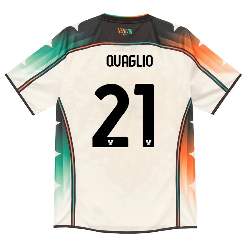 Danxen Men Anna Quaglio #21 Oldlace Orange Green Away Jersey 2026/27 T-Shirt
