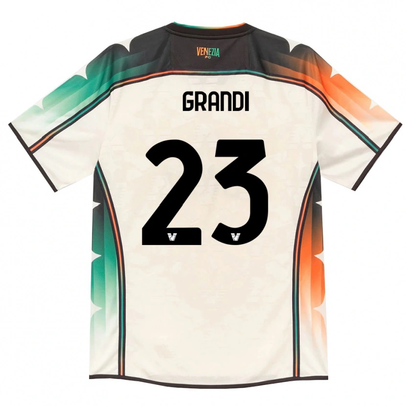 Danxen Men Matteo Grandi #23 Oldlace Orange Green Away Jersey 2026/27 T-Shirt