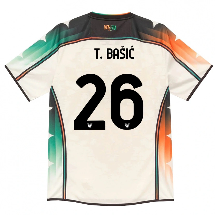 Danxen Men Toma Bašić #26 Oldlace Orange Green Away Jersey 2026/27 T-Shirt