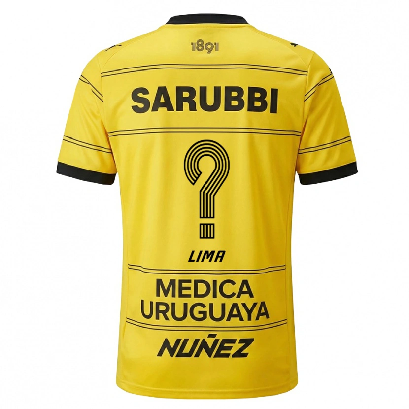 Danxen Men Jhonatan Lima #0 Yellow Black Away Jersey 2026/27 T-Shirt