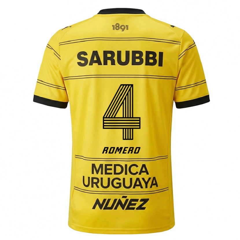 Danxen Men Franco Romero #4 Yellow Black Away Jersey 2026/27 T-Shirt