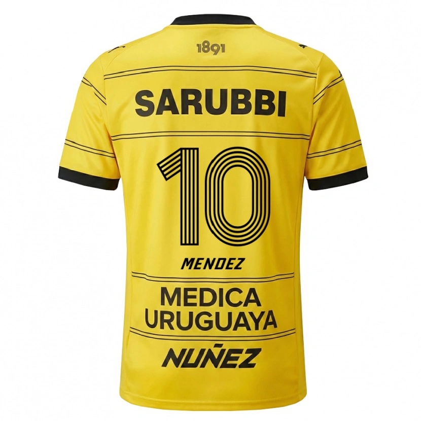 Danxen Men Kevin Méndez #10 Yellow Black Away Jersey 2026/27 T-Shirt