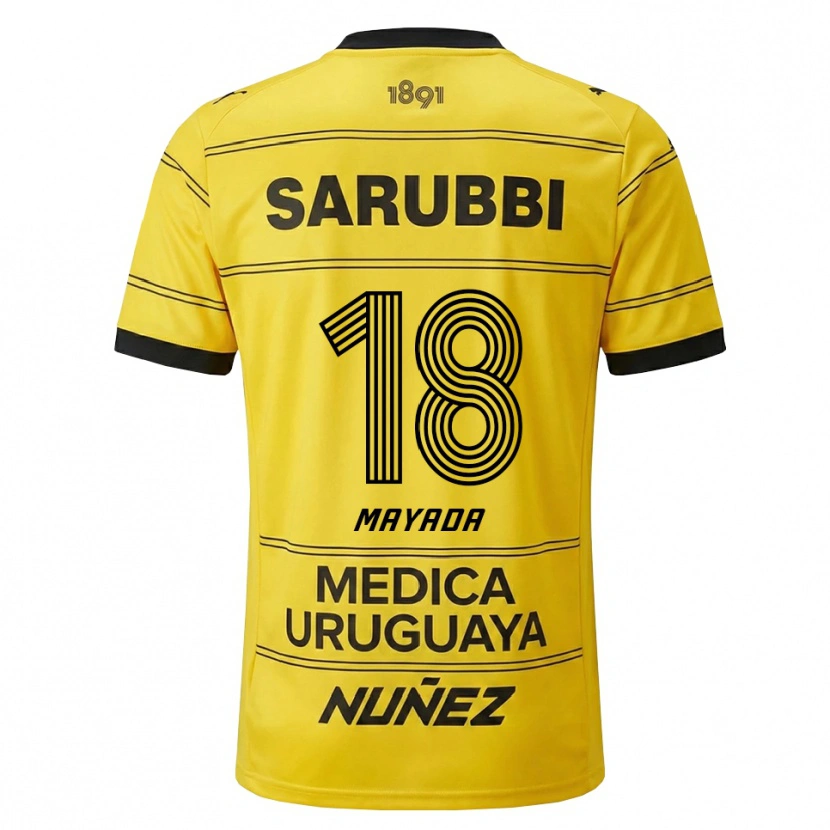 Danxen Men Camilo Mayada #18 Yellow Black Away Jersey 2026/27 T-Shirt