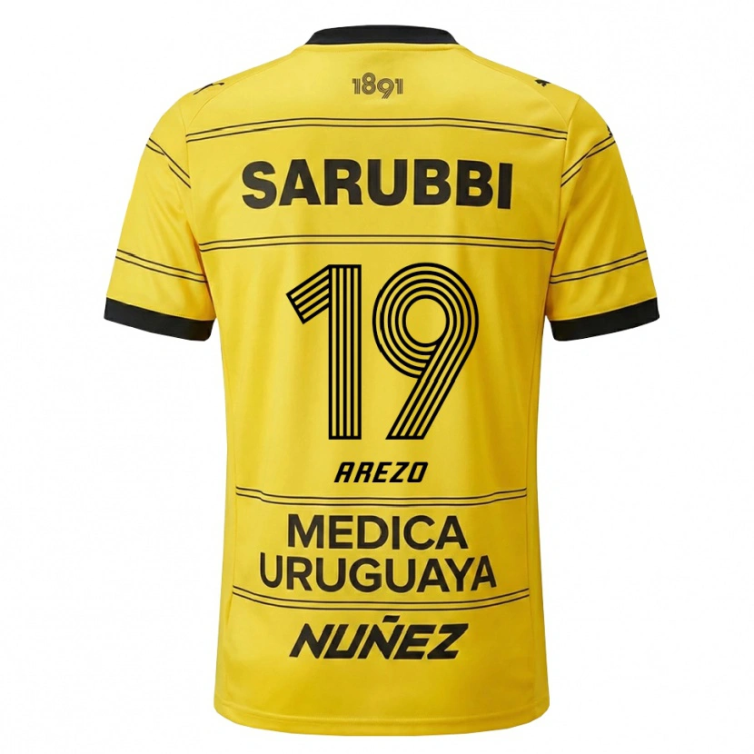 Danxen Men Matías Arezo #19 Yellow Black Away Jersey 2026/27 T-Shirt