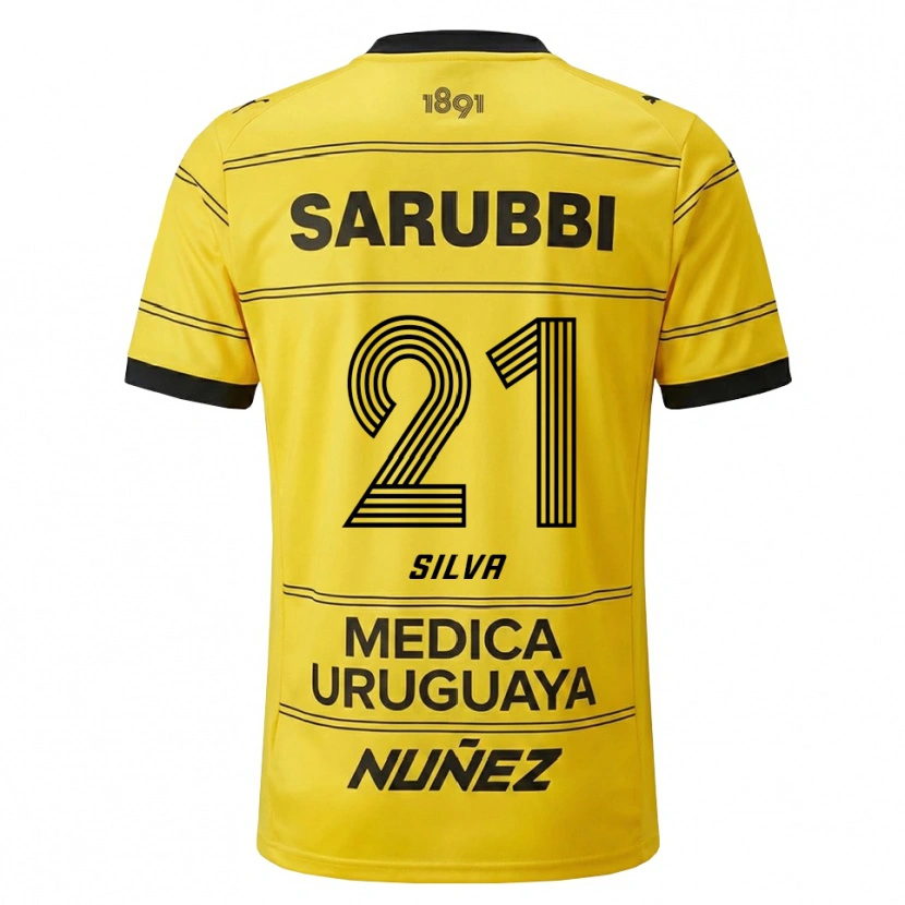 Danxen Men Gastón Silva #21 Yellow Black Away Jersey 2026/27 T-Shirt