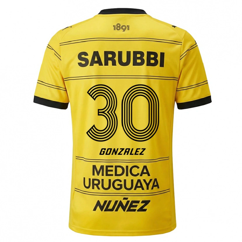 Danxen Men Ángel González #30 Yellow Black Away Jersey 2026/27 T-Shirt