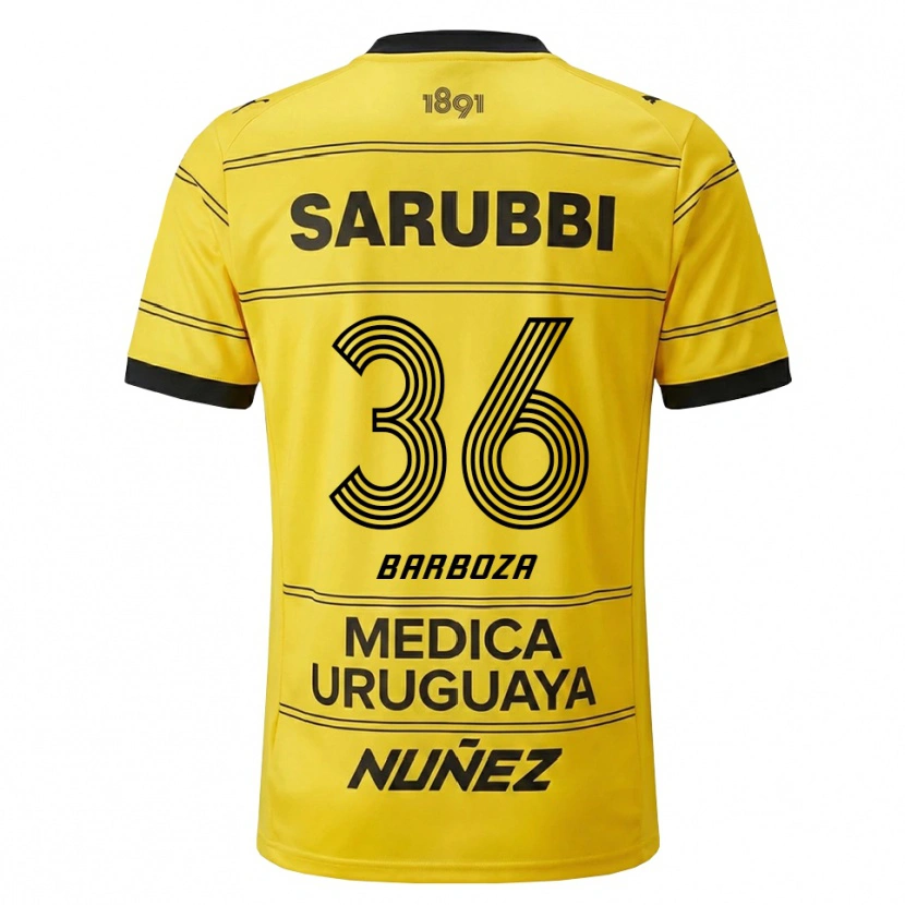 Danxen Men Brian Barboza #36 Yellow Black Away Jersey 2026/27 T-Shirt