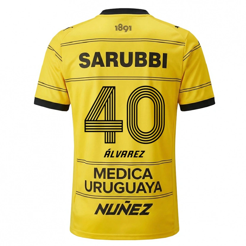 Danxen Men Brandon Álvarez #40 Yellow Black Away Jersey 2026/27 T-Shirt