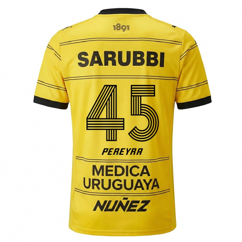 Danxen Men Estevan Pereyra #45 Yellow Black Away Jersey 2026/27 T-Shirt