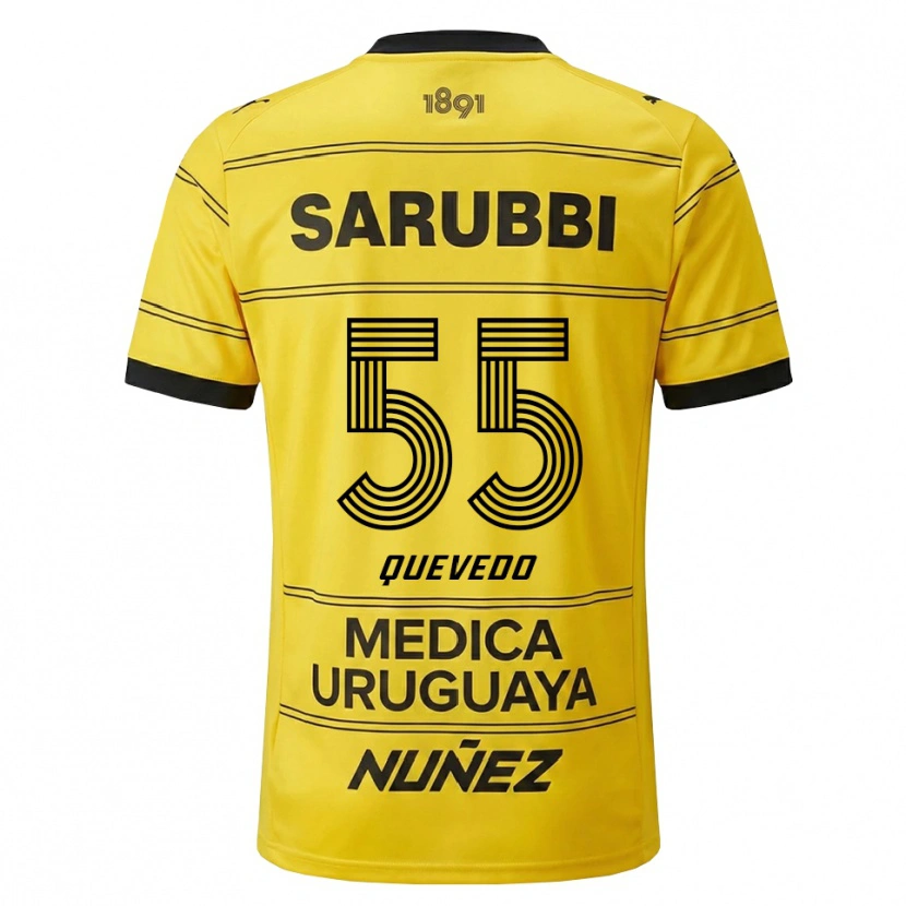 Danxen Men Juan Quevedo #55 Yellow Black Away Jersey 2026/27 T-Shirt