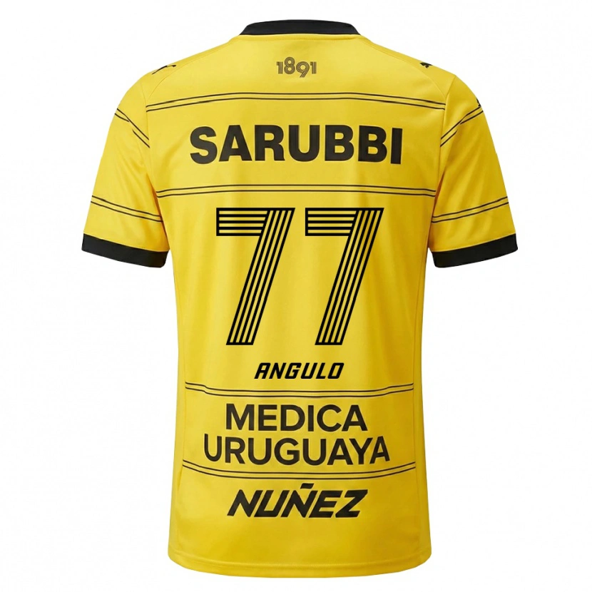 Danxen Men Luis Angulo #77 Yellow Black Away Jersey 2026/27 T-Shirt