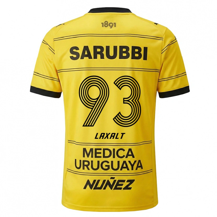 Danxen Men Diego Laxalt #93 Yellow Black Away Jersey 2026/27 T-Shirt