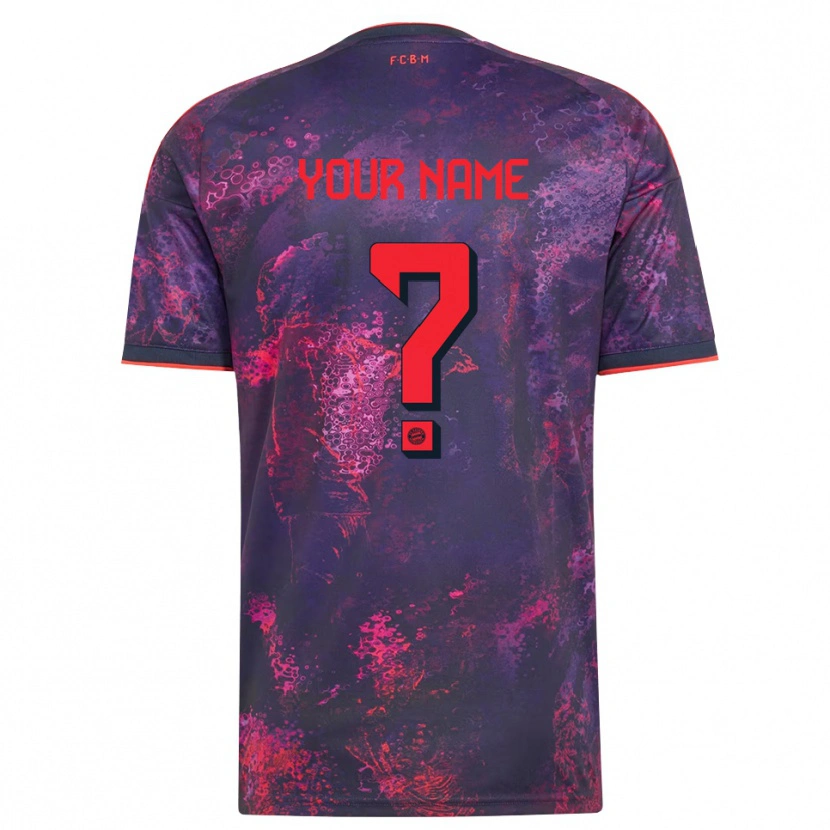 Danxen Men Your Name #0 Purple Red Third Jersey 2026/27 T-Shirt