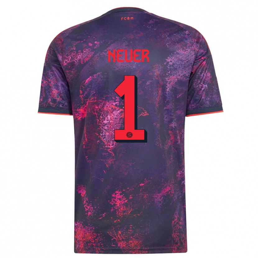 Danxen Men Manuel Neuer #1 Purple Red Third Jersey 2026/27 T-Shirt