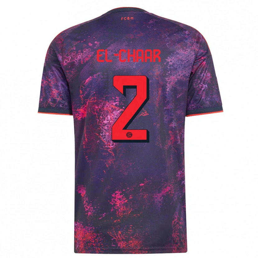 Danxen Men Adam El-Chaar #2 Purple Red Third Jersey 2026/27 T-Shirt
