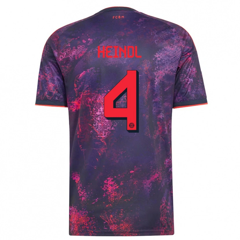 Danxen Men David Heindl #4 Purple Red Third Jersey 2026/27 T-Shirt