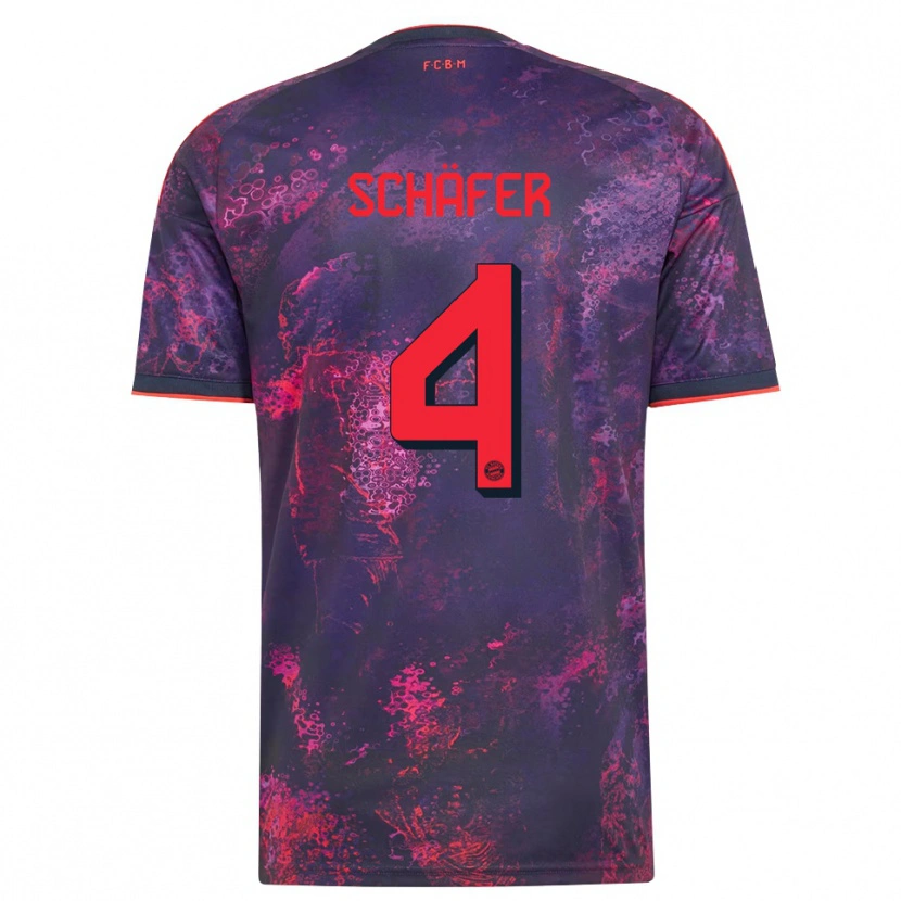 Danxen Men Luis Schäfer #4 Purple Red Third Jersey 2026/27 T-Shirt
