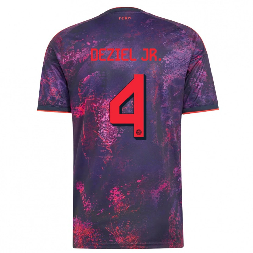 Danxen Men Robert Deziel Jr. #4 Purple Red Third Jersey 2026/27 T-Shirt