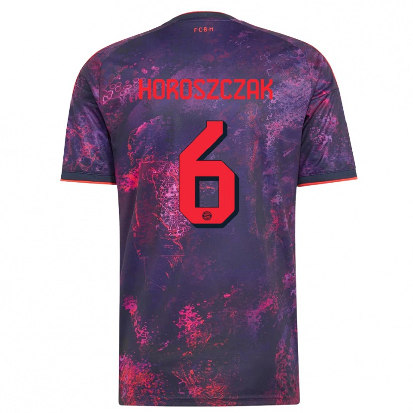 Danxen Men Kuba Horoszczak #6 Purple Red Third Jersey 2026/27 T-Shirt
