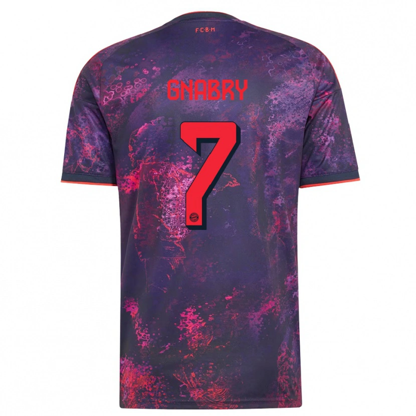 Danxen Men Serge Gnabry #7 Purple Red Third Jersey 2026/27 T-Shirt