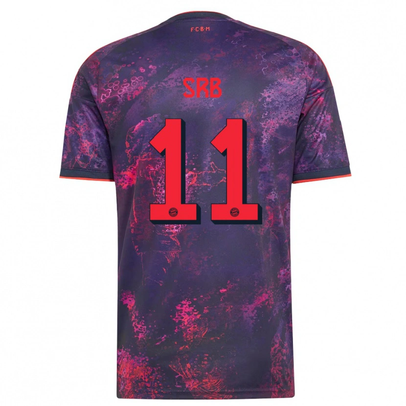 Danxen Men Matous Srb #11 Purple Red Third Jersey 2026/27 T-Shirt