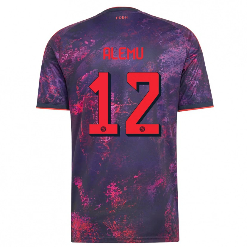 Danxen Men Liul Alemu #12 Purple Red Third Jersey 2026/27 T-Shirt