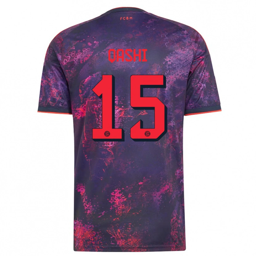 Danxen Men Yousef Qashi #15 Purple Red Third Jersey 2026/27 T-Shirt