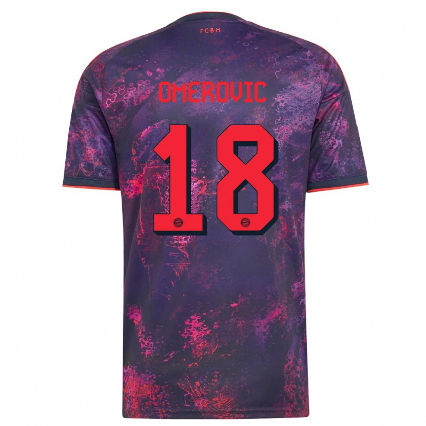 Danxen Men Amar Omerovic #18 Purple Red Third Jersey 2026/27 T-Shirt