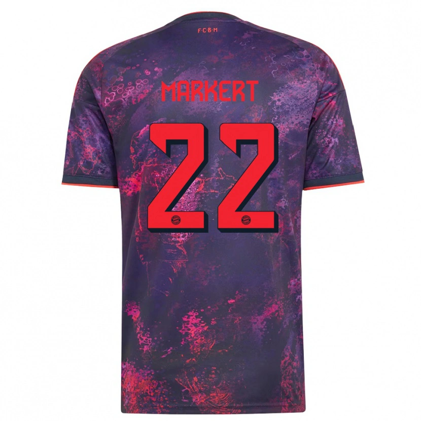 Danxen Men Leon Markert #22 Purple Red Third Jersey 2026/27 T-Shirt