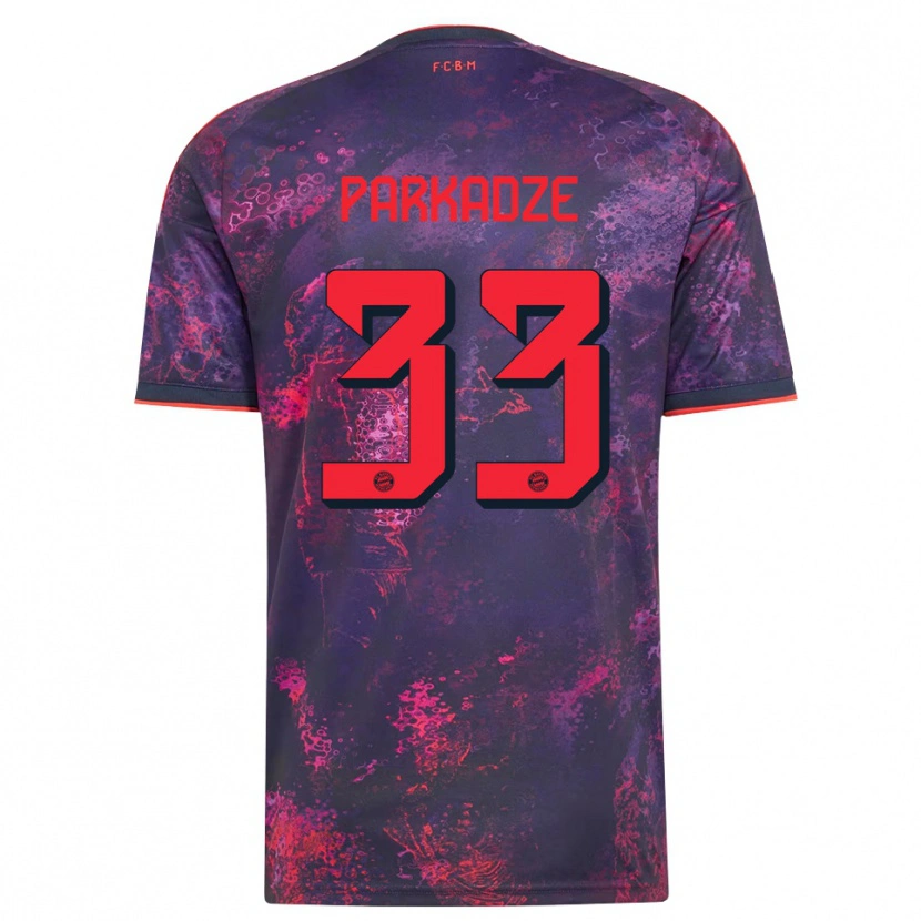 Danxen Men Luka Parkadze #33 Purple Red Third Jersey 2026/27 T-Shirt