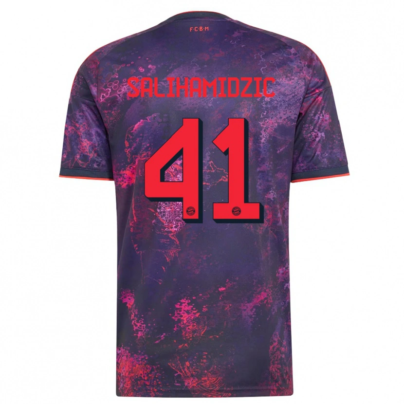 Danxen Men Nick Salihamidzic #41 Purple Red Third Jersey 2026/27 T-Shirt