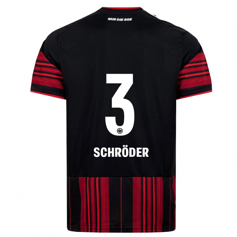 Danxen Women Finn Schröder #3 Black Red White Home Jersey 2026/27 T-Shirt