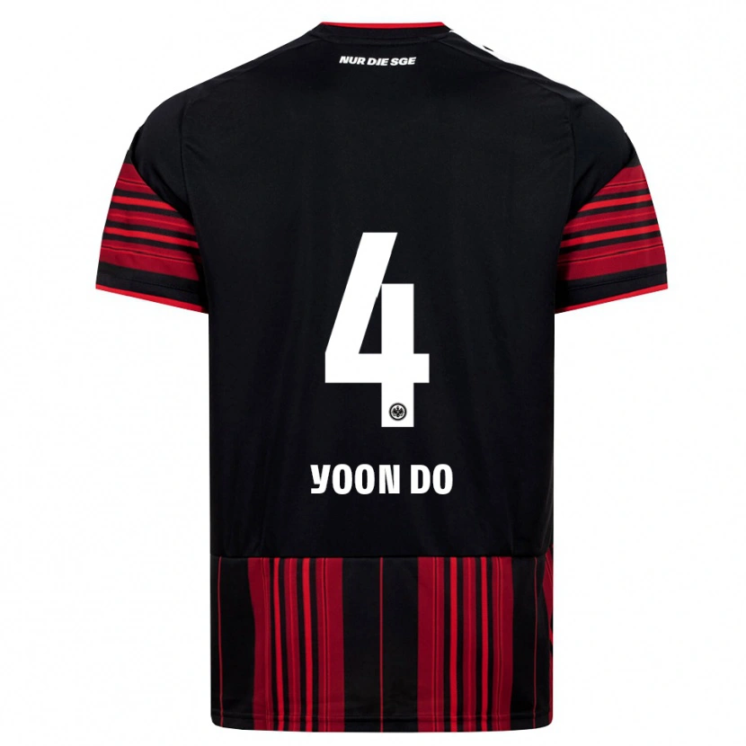Danxen Women Yoon-Do Kim #4 Black Red White Home Jersey 2026/27 T-Shirt