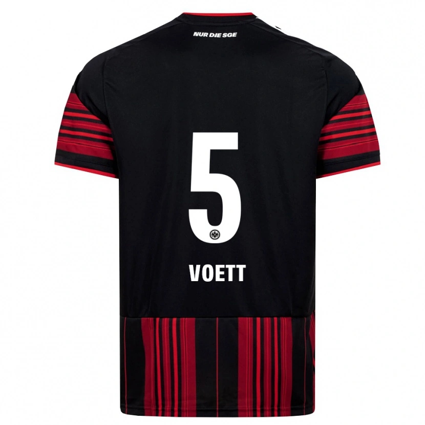 Danxen Women Johannes Vött #5 Black Red White Home Jersey 2026/27 T-Shirt