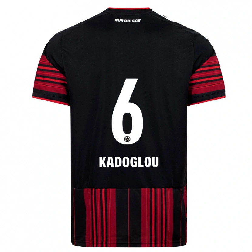 Danxen Women Alexandros Kadoglou #6 Black Red White Home Jersey 2026/27 T-Shirt