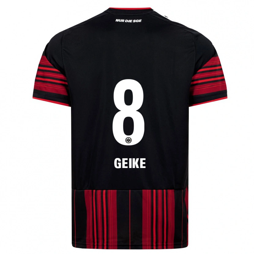 Danxen Women Jonah Geike #8 Black Red White Home Jersey 2026/27 T-Shirt