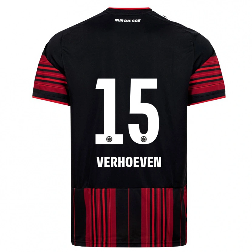 Danxen Women Raphael Verhoeven #15 Black Red White Home Jersey 2026/27 T-Shirt