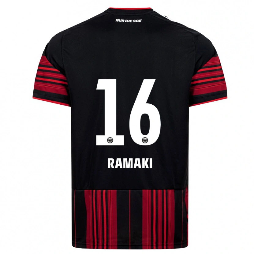 Danxen Women Davyd Ramaki #16 Black Red White Home Jersey 2026/27 T-Shirt