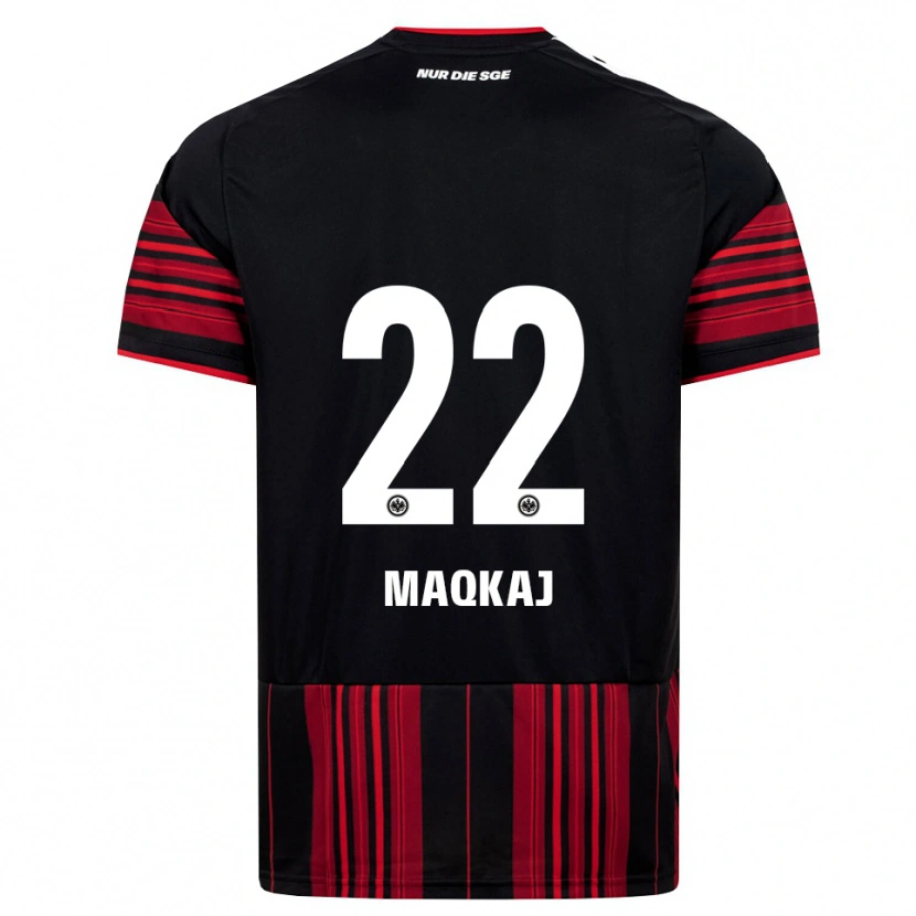 Danxen Women Dritan Maqkaj #22 Black Red White Home Jersey 2026/27 T-Shirt