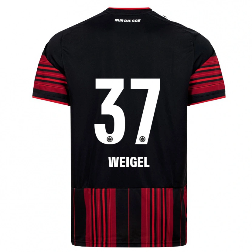 Danxen Women Tobias Weigel #37 Black Red White Home Jersey 2026/27 T-Shirt