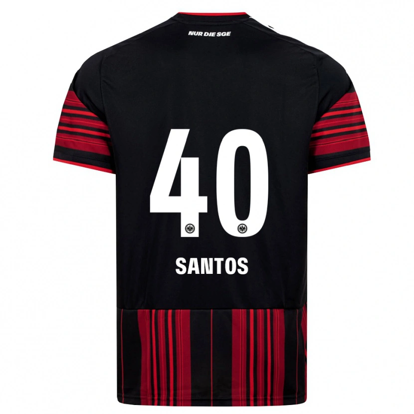 Danxen Women Kauã Santos #40 Black Red White Home Jersey 2026/27 T-Shirt