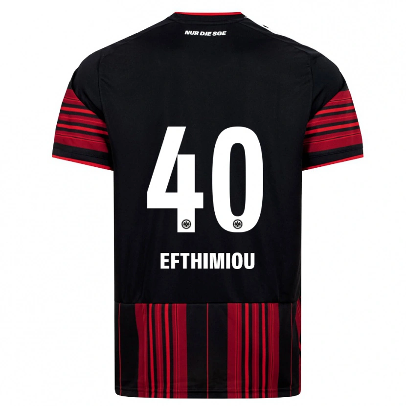 Danxen Women Sissis Efthimiou #40 Black Red White Home Jersey 2026/27 T-Shirt