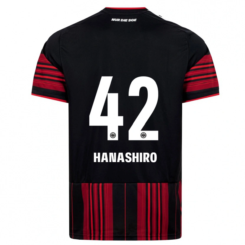 Danxen Women Rinto Hanashiro #42 Black Red White Home Jersey 2026/27 T-Shirt