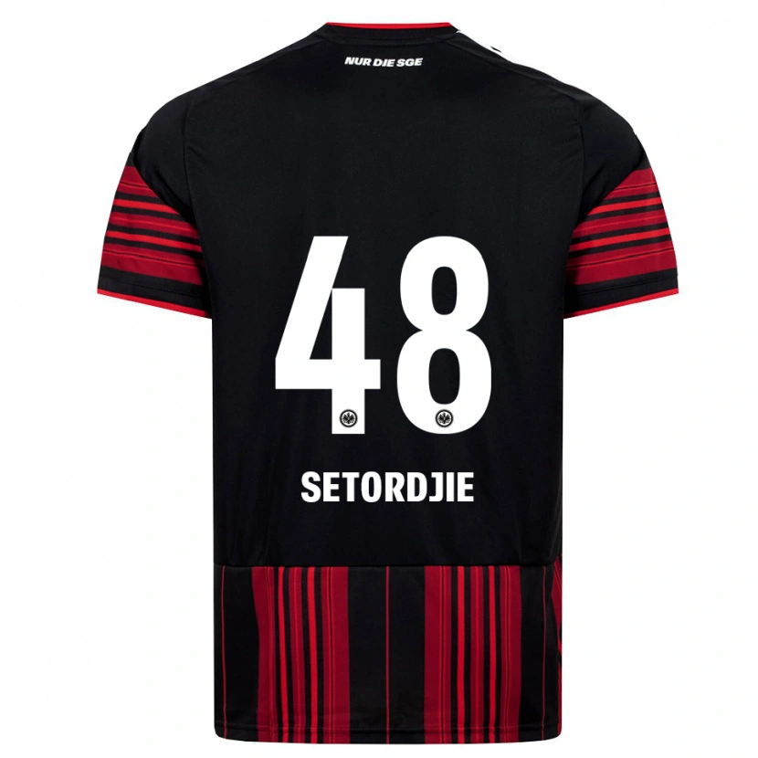 Danxen Women Lawrence Setordjie #48 Black Red White Home Jersey 2026/27 T-Shirt