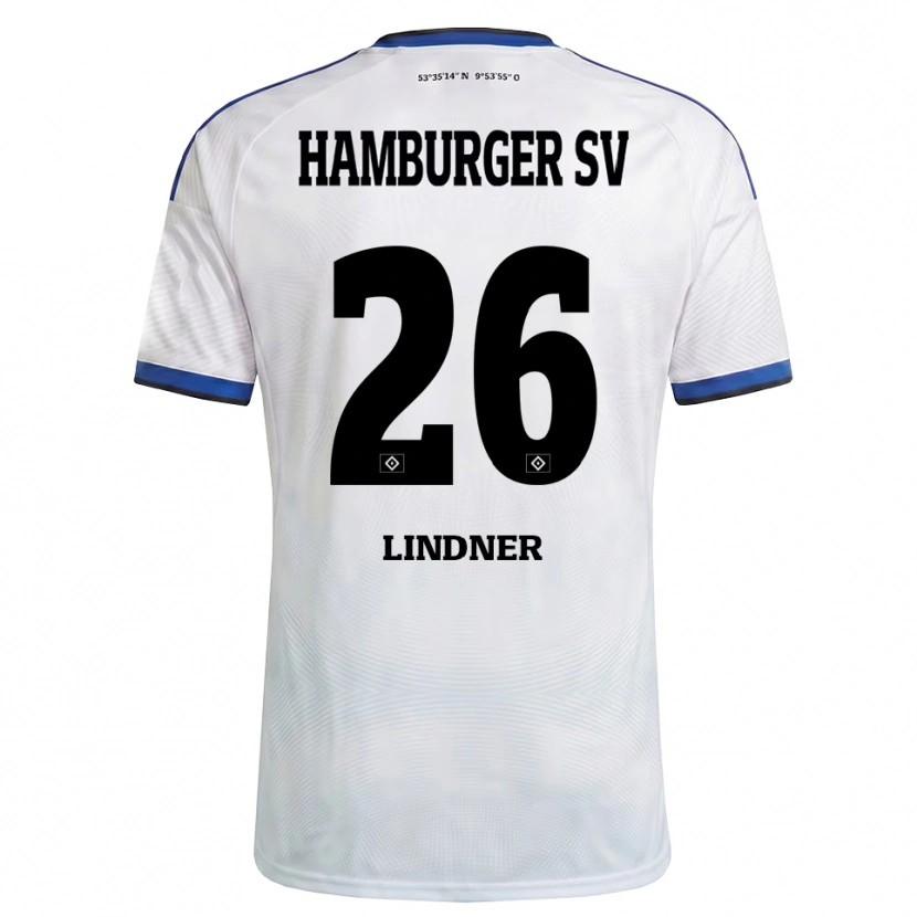 Danxen Women Mick Lindner #26 White Black Blue Home Jersey 2026/27 T-Shirt
