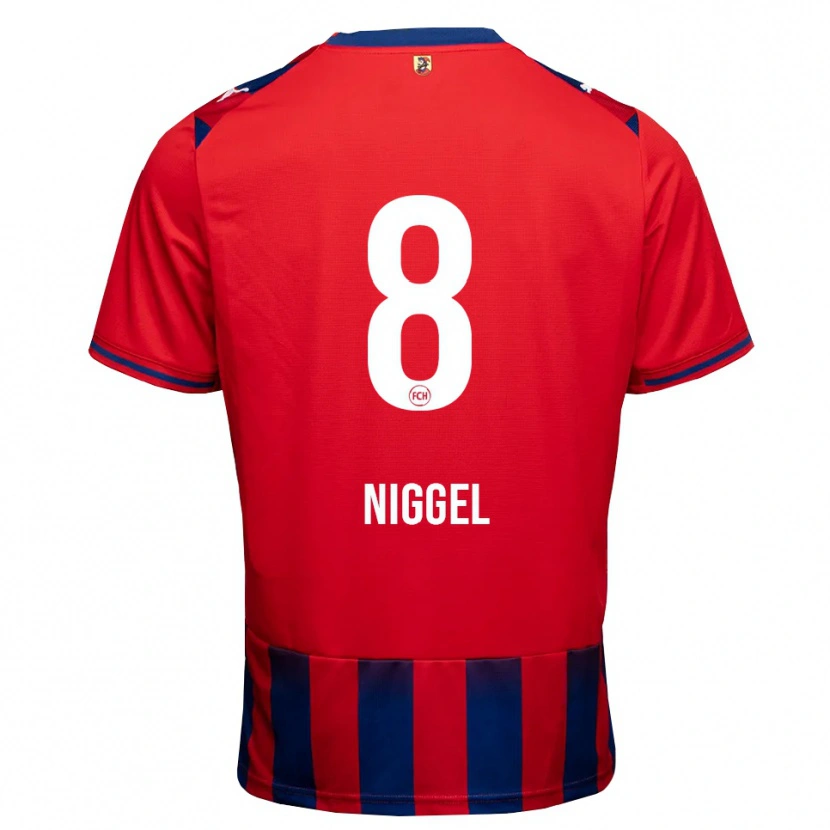 Danxen Women Henrik Niggel #8 Royal Blue White Red Home Jersey 2026/27 T-Shirt